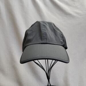 LAYER 8 Hat Cap Athletic Adjustable One Size Black Run Golf Breathable Perforate